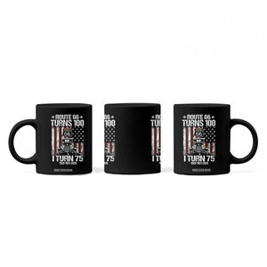 Route Highway 66 Turns 100 I Turn 75 Coffee Mug Vintage 1951 America Road Sign America Antique Car Lover 75th Birthday Gift