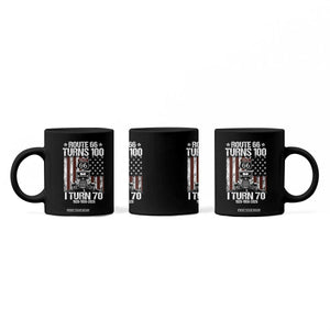 Route Highway 66 Turns 100 I Turn 70 Coffee Mug Vintage 1956 America Road Sign America Antique Car Lover 70th Birthday Gift