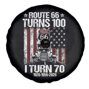 Route Highway 66 Turns 100 I Turn 70 Spare Tire Cover Vintage 1956 America Road Sign America Antique Car Lover 70th Birthday Gift