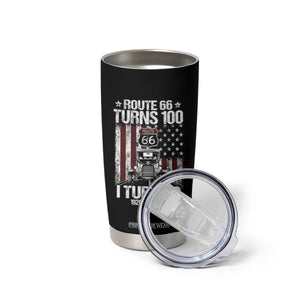 Route Highway 66 Turns 100 I Turn 70 Tumbler Cup Vintage 1956 America Road Sign America Antique Car Lover 70th Birthday Gift
