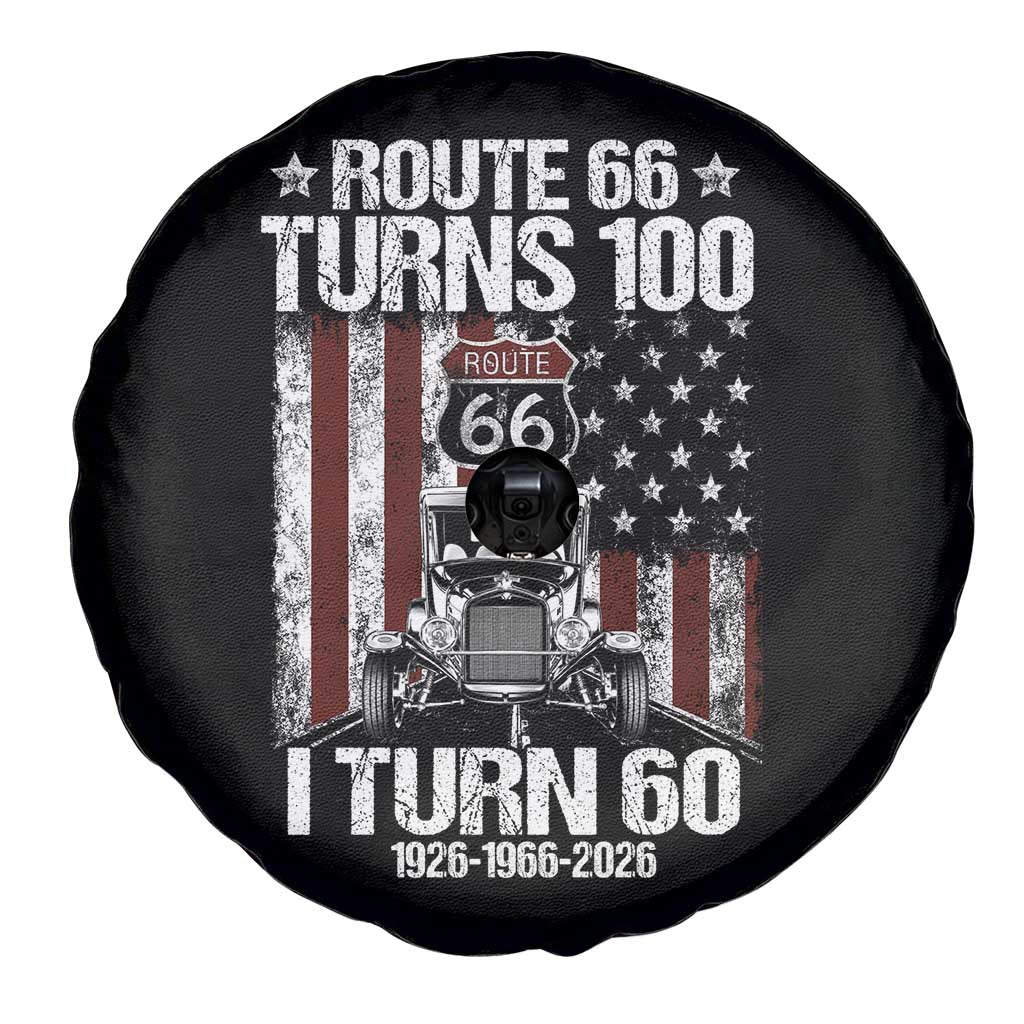 Route Highway 66 Turns 100 I Turn 60 Spare Tire Cover Vintage 1966 America Road Sign America Antique Car Lover 60th Birthday Gift