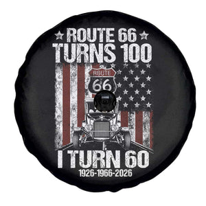 Route Highway 66 Turns 100 I Turn 60 Spare Tire Cover Vintage 1966 America Road Sign America Antique Car Lover 60th Birthday Gift