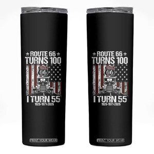 Route Highway 66 Turns 100 I Turn 55 Skinny Tumbler Vintage 1971 America Road Sign America Antique Car Lover 55th Birthday Gift
