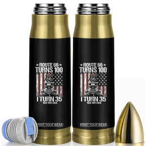 Route Highway 66 Turns 100 I Turn 35 Bullet Tumbler Vintage 1991 America Road Sign America Antique Car Lover 35th Birthday Gift