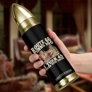 Route Highway 66 Turns 100 I Turn 45 Bullet Tumbler Vintage 1981 Road Sign American Muscle Car Lover 45th Birthday Gift