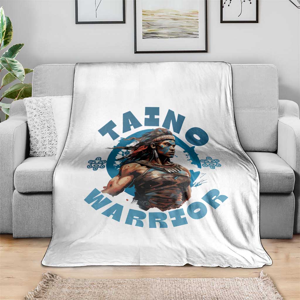 Taino Warrior Boricua Boriken Pride Indigenous Puerto Rican Throw Blanket TS14 Print Your Wear
