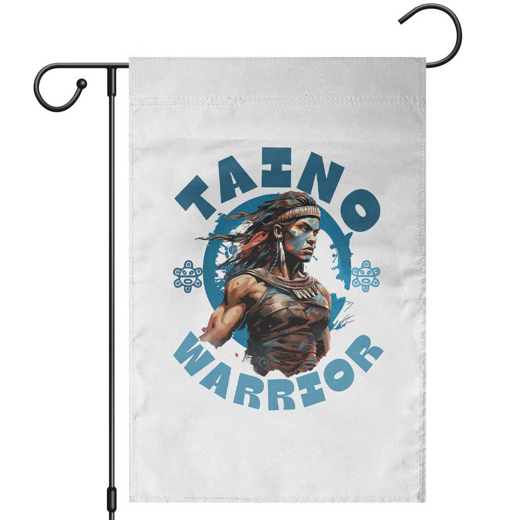 Taino Warrior Boricua Boriken Pride Indigenous Puerto Rican Garden Flag TS14 White Print Your Wear