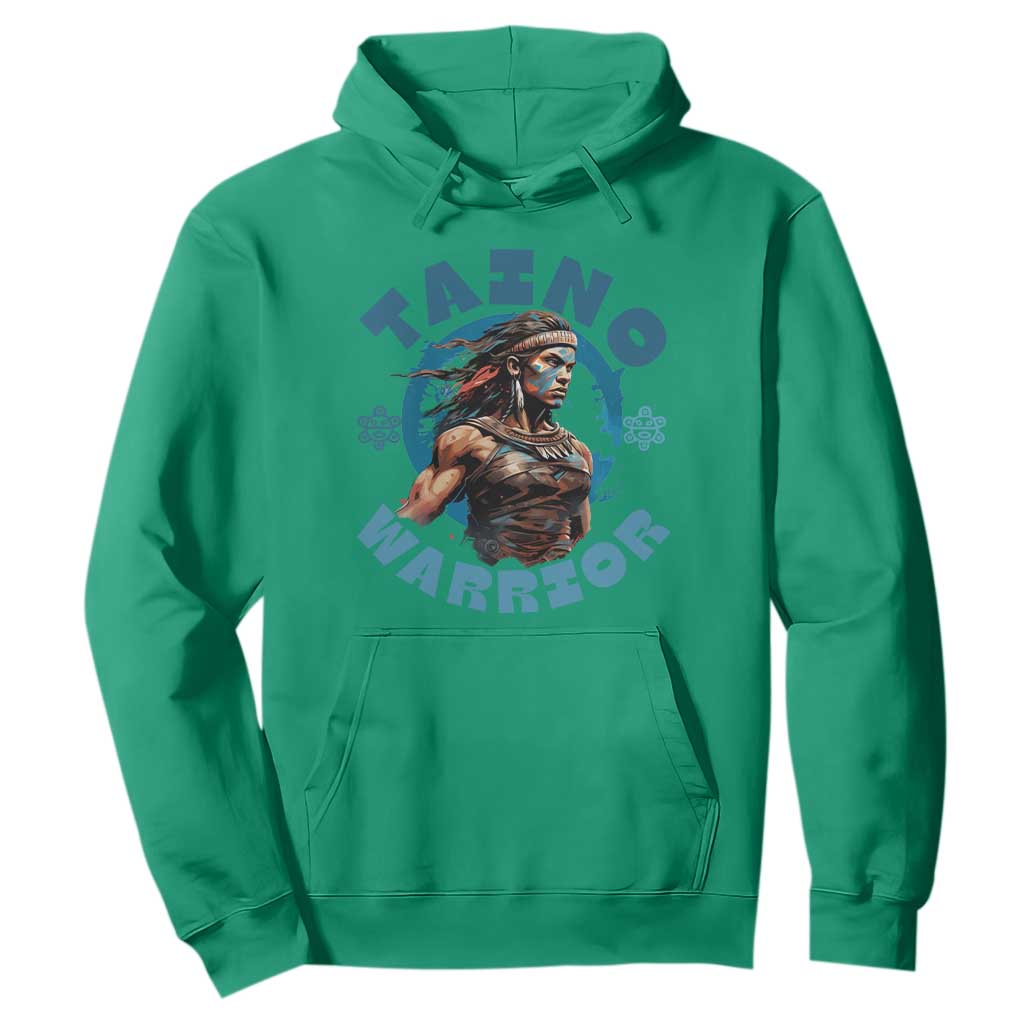 Taino Warrior Boricua Boriken Pride Indigenous Puerto Rican Hoodie TS14 Irish Green Print Your Wear