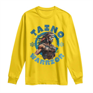 Taino Warrior Boricua Boriken Pride Indigenous Puerto Rican Long Sleeve Shirt TS14 Daisy Print Your Wear