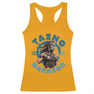 Taino Warrior Boricua Boriken Pride Indigenous Puerto Rican Racerback Tank Top TS14 Gold Print Your Wear
