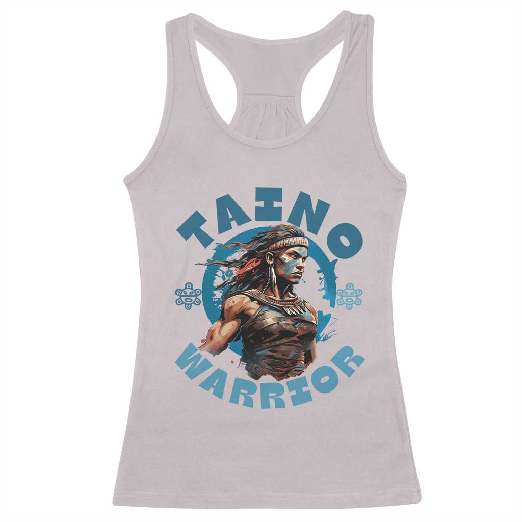 Taino Warrior Boricua Boriken Pride Indigenous Puerto Rican Racerback Tank Top TS14 Ice Gray Print Your Wear