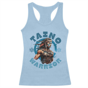 Taino Warrior Boricua Boriken Pride Indigenous Puerto Rican Racerback Tank Top TS14 Light Blue Print Your Wear