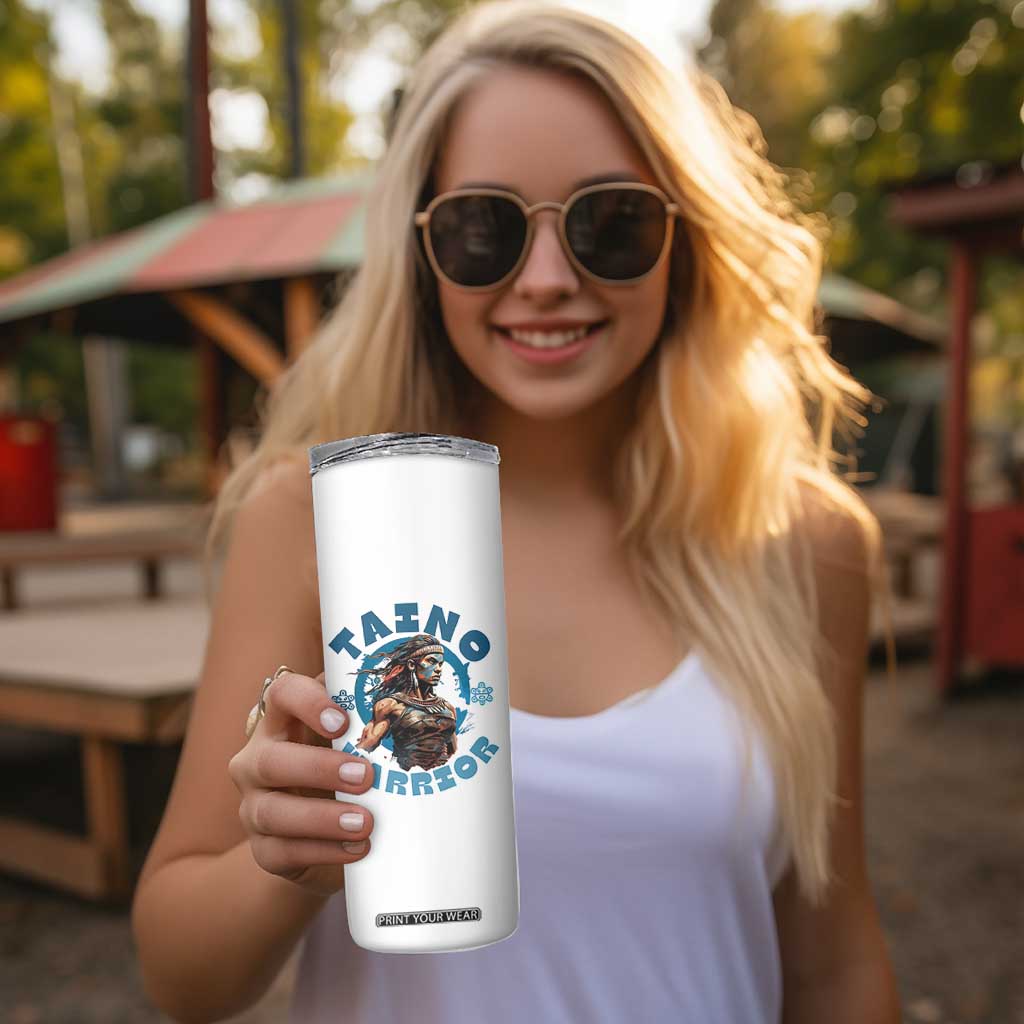 Taino Warrior Boricua Boriken Pride Indigenous Puerto Rican Skinny Tumbler TS14 Print Your Wear