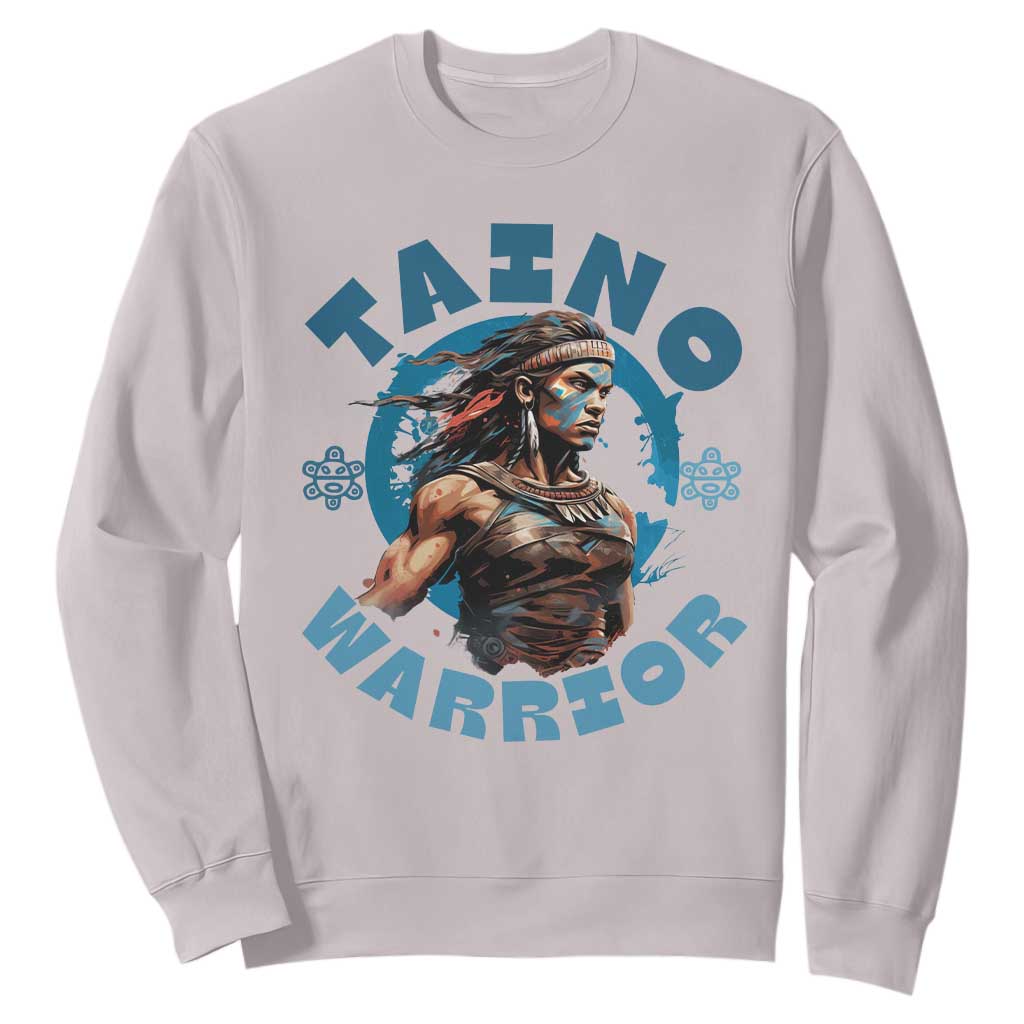 Taino Warrior Boricua Boriken Pride Indigenous Puerto Rican Sweatshirt TS14 Ice Gray Print Your Wear