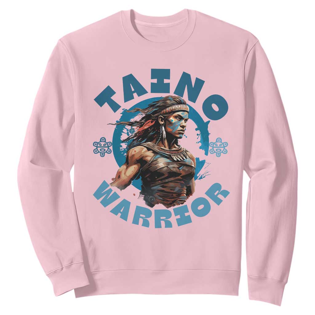 Taino Warrior Boricua Boriken Pride Indigenous Puerto Rican Sweatshirt TS14 Light Pink Print Your Wear