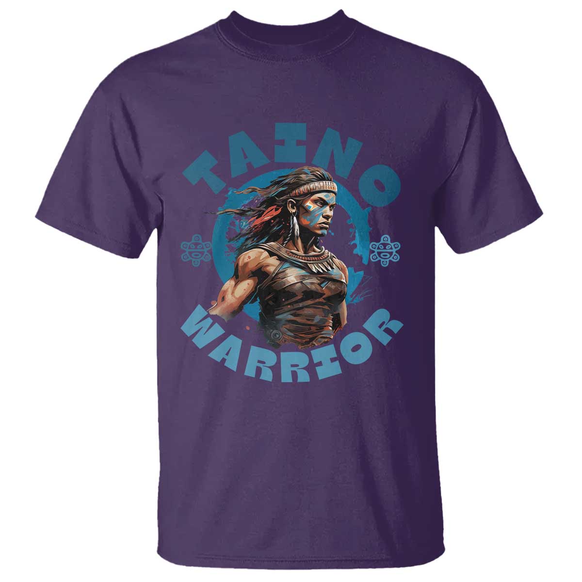Taino Warrior Boricua Boriken Pride Indigenous Puerto Rican T Shirt TS14 Purple Print Your Wear