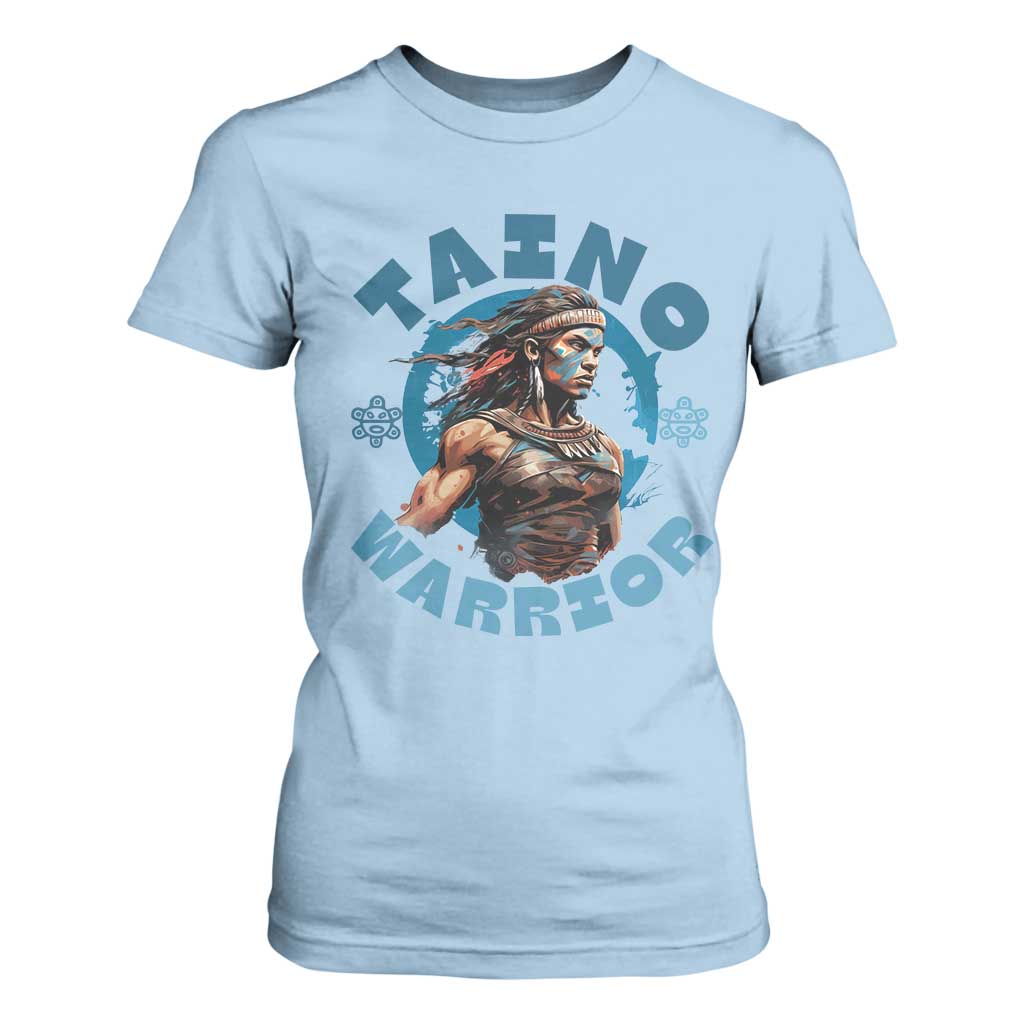 Taino Warrior Boricua Boriken Pride Indigenous Puerto Rican T Shirt For Women TS14 Light Blue Print Your Wear