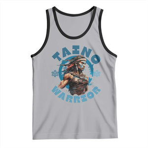 Taino Warrior Boricua Boriken Pride Indigenous Puerto Rican Tank Top TS14 Athletic Heather Black Print Your Wear