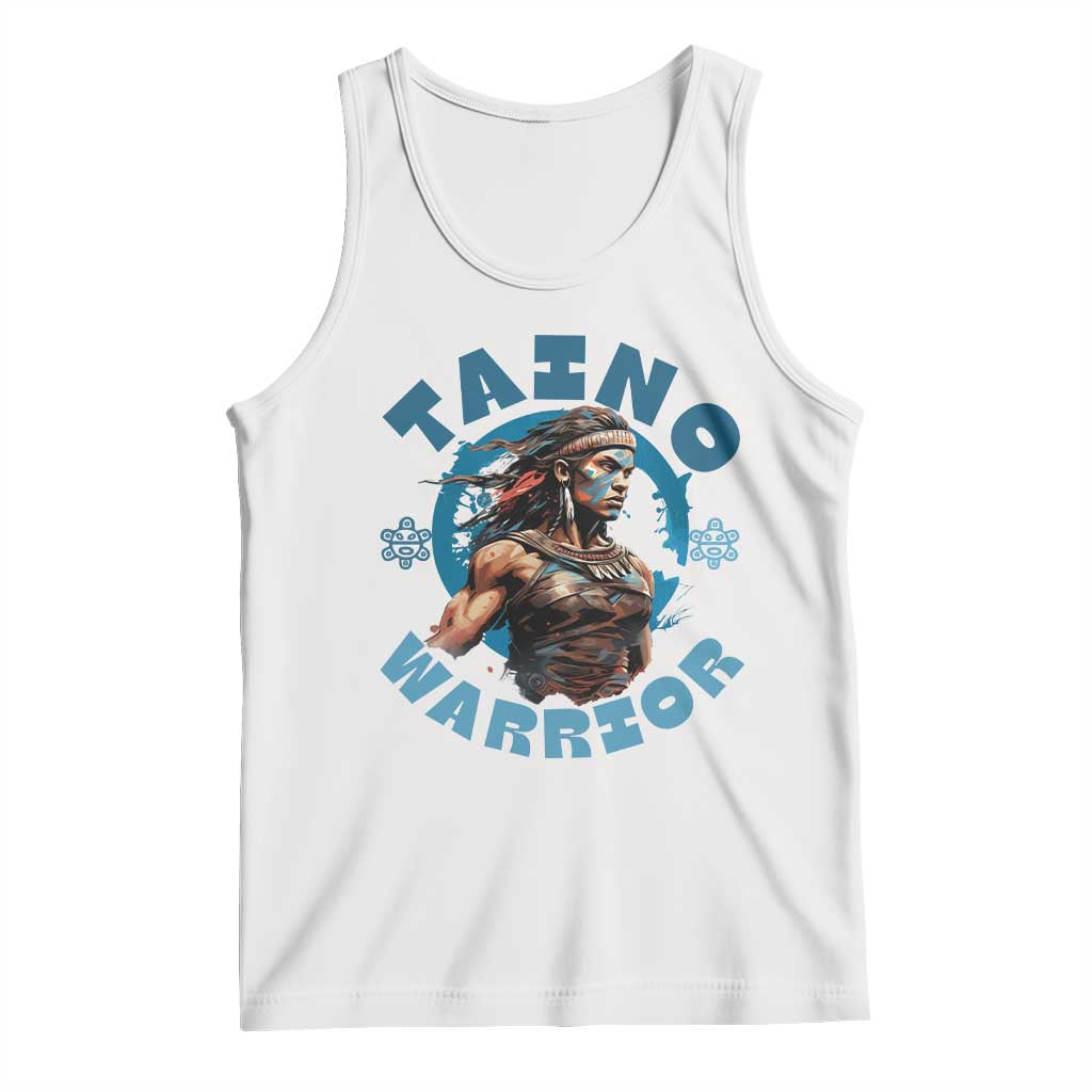 Taino Warrior Boricua Boriken Pride Indigenous Puerto Rican Tank Top TS14 White Print Your Wear