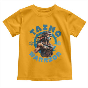 Taino Warrior Boricua Boriken Pride Indigenous Puerto Rican Toddler T Shirt TS14 Gold Print Your Wear