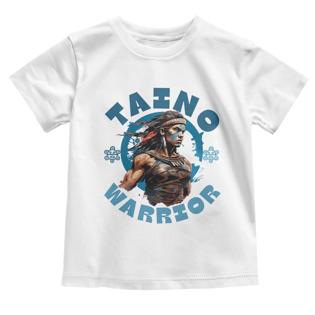 Taino Warrior Boricua Boriken Pride Indigenous Puerto Rican Toddler T Shirt TS14 White Print Your Wear