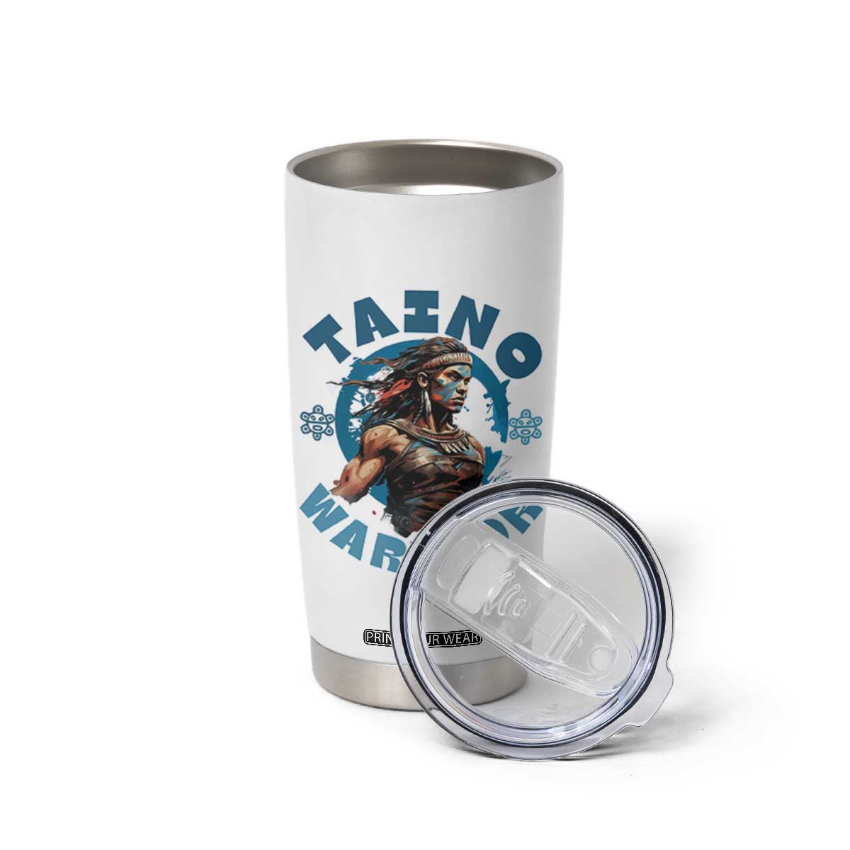 Taino Warrior Boricua Boriken Pride Indigenous Puerto Rican Tumbler Cup TS14 Print Your Wear