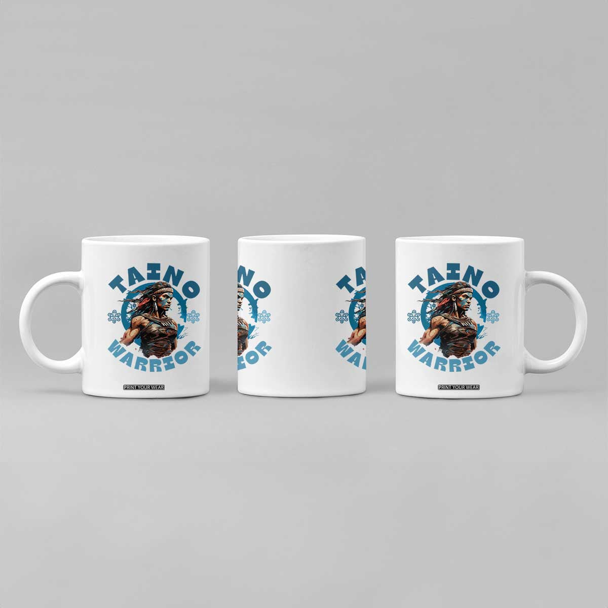 Taino Warrior Boricua Boriken Pride Indigenous Puerto Rican Coffee Mug TS14 Print Your Wear