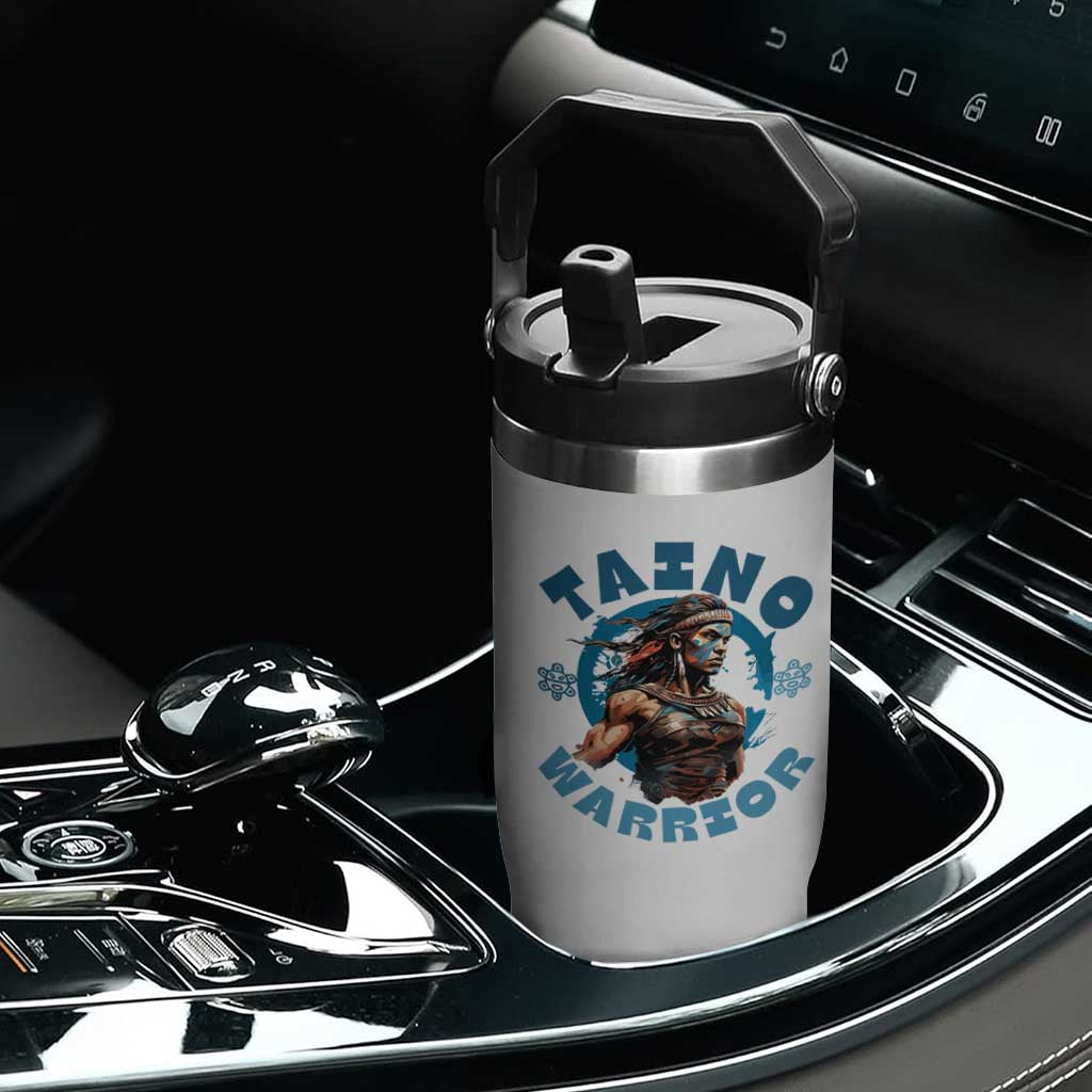 Taino Warrior Boricua Boriken Pride Indigenous Puerto Rican Flip Straw Tumbler TS14 Print Your Wear