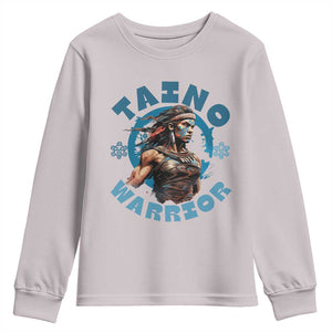 Taino Warrior Boricua Boriken Pride Indigenous Puerto Rican Youth Sweatshirt TS14 Ice Gray Print Your Wear