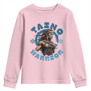 Taino Warrior Boricua Boriken Pride Indigenous Puerto Rican Youth Sweatshirt TS14 Light Pink Print Your Wear