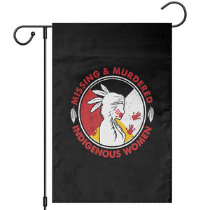 MMIW Missing and Murdered Indigenous Women Red Hand Garden Flag TS14 Black Print Your Wear
