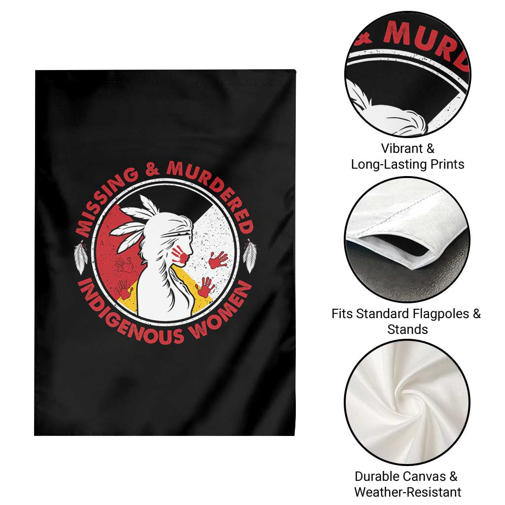 MMIW Missing and Murdered Indigenous Women Red Hand Garden Flag TS14 Print Your Wear