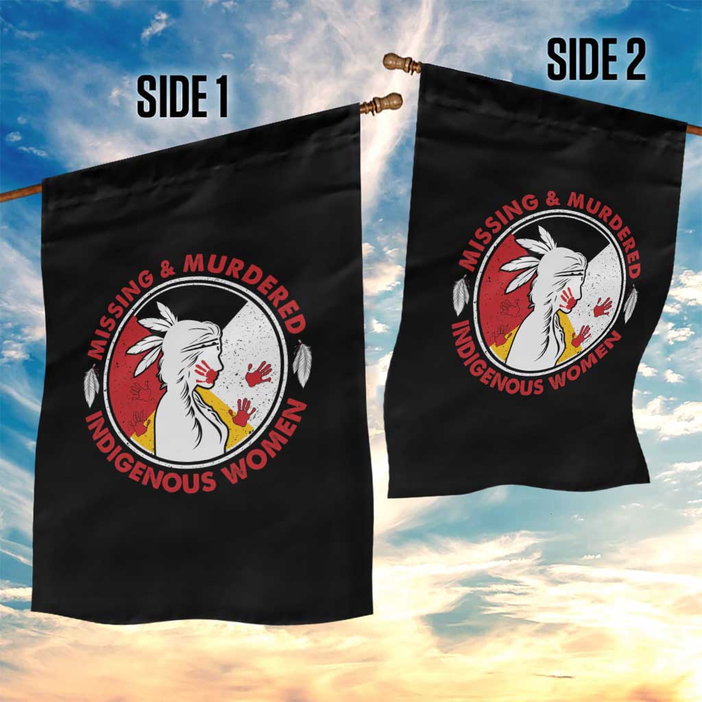 MMIW Missing and Murdered Indigenous Women Red Hand Garden Flag TS14 Print Your Wear