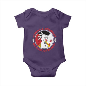 MMIW Missing and Murdered Indigenous Women Red Hand Baby Onesie TS14 Purple Print Your Wear