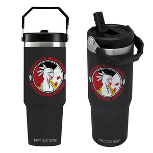 MMIW Missing and Murdered Indigenous Women Red Hand Flip Straw Tumbler TS14 One Size: 30 oz Black Print Your Wear