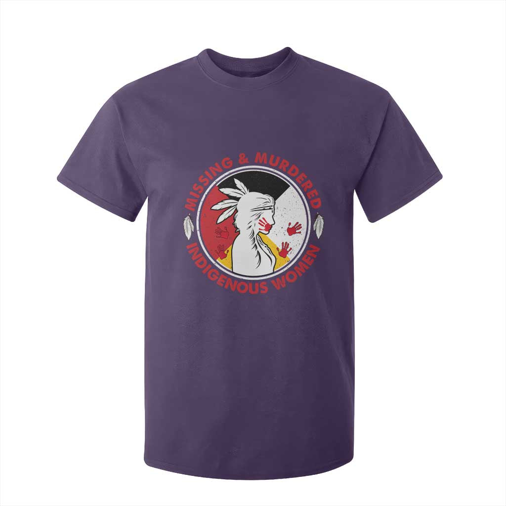 MMIW Missing and Murdered Indigenous Women Red Hand T Shirt For Kid TS14 Purple Print Your Wear