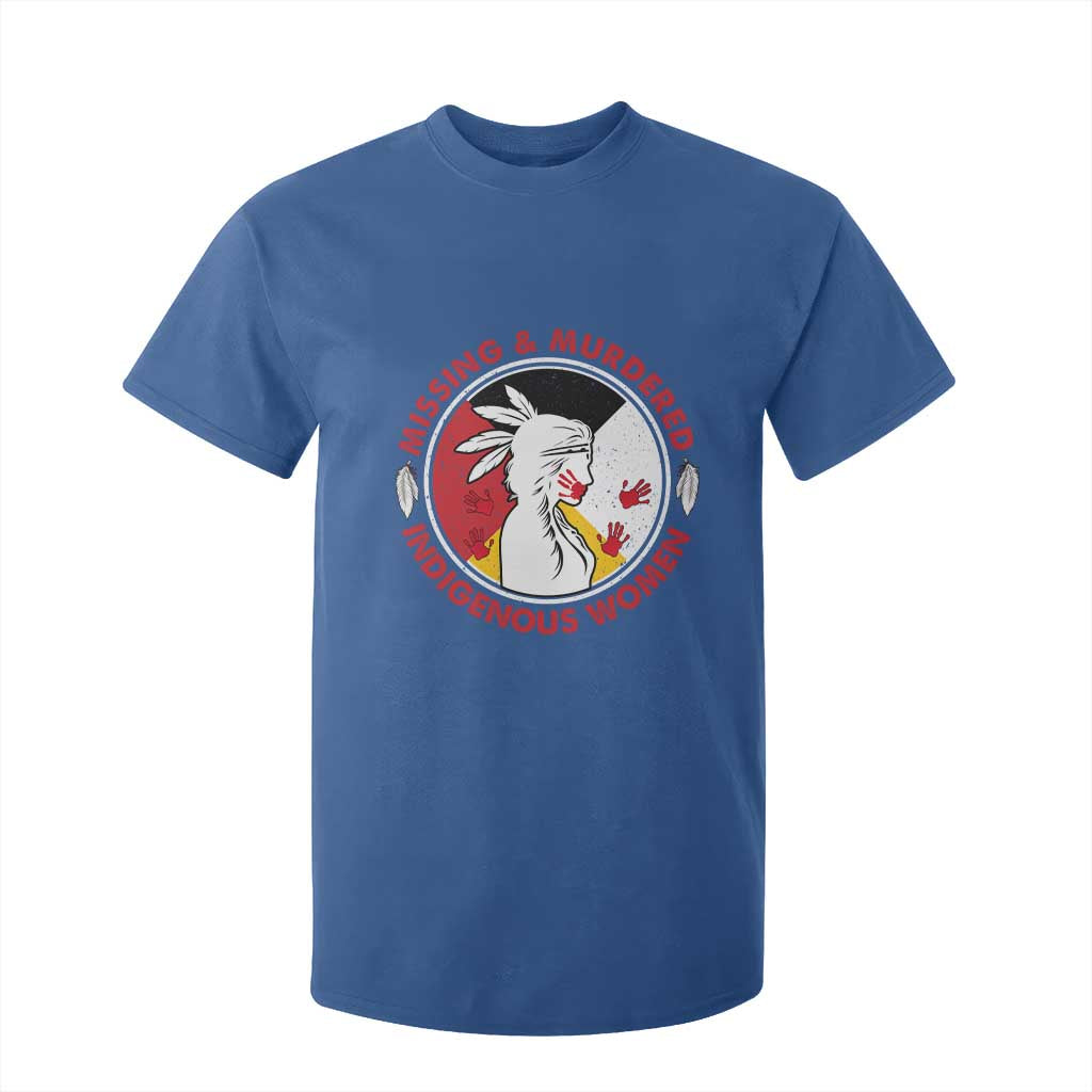 MMIW Missing and Murdered Indigenous Women Red Hand T Shirt For Kid TS14 Royal Blue Print Your Wear