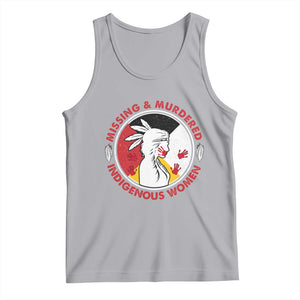 MMIW Missing and Murdered Indigenous Women Red Hand Tank Top TS14 Athletic Heather Print Your Wear