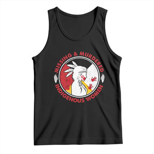 MMIW Missing and Murdered Indigenous Women Red Hand Tank Top TS14 Black Print Your Wear