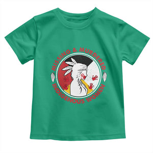MMIW Missing and Murdered Indigenous Women Red Hand Toddler T Shirt TS14 Irish Green Print Your Wear