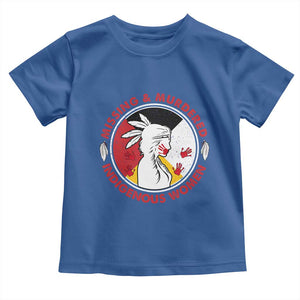 MMIW Missing and Murdered Indigenous Women Red Hand Toddler T Shirt TS14 Royal Blue Print Your Wear