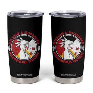 MMIW Missing and Murdered Indigenous Women Red Hand Tumbler Cup TS14 Black Print Your Wear