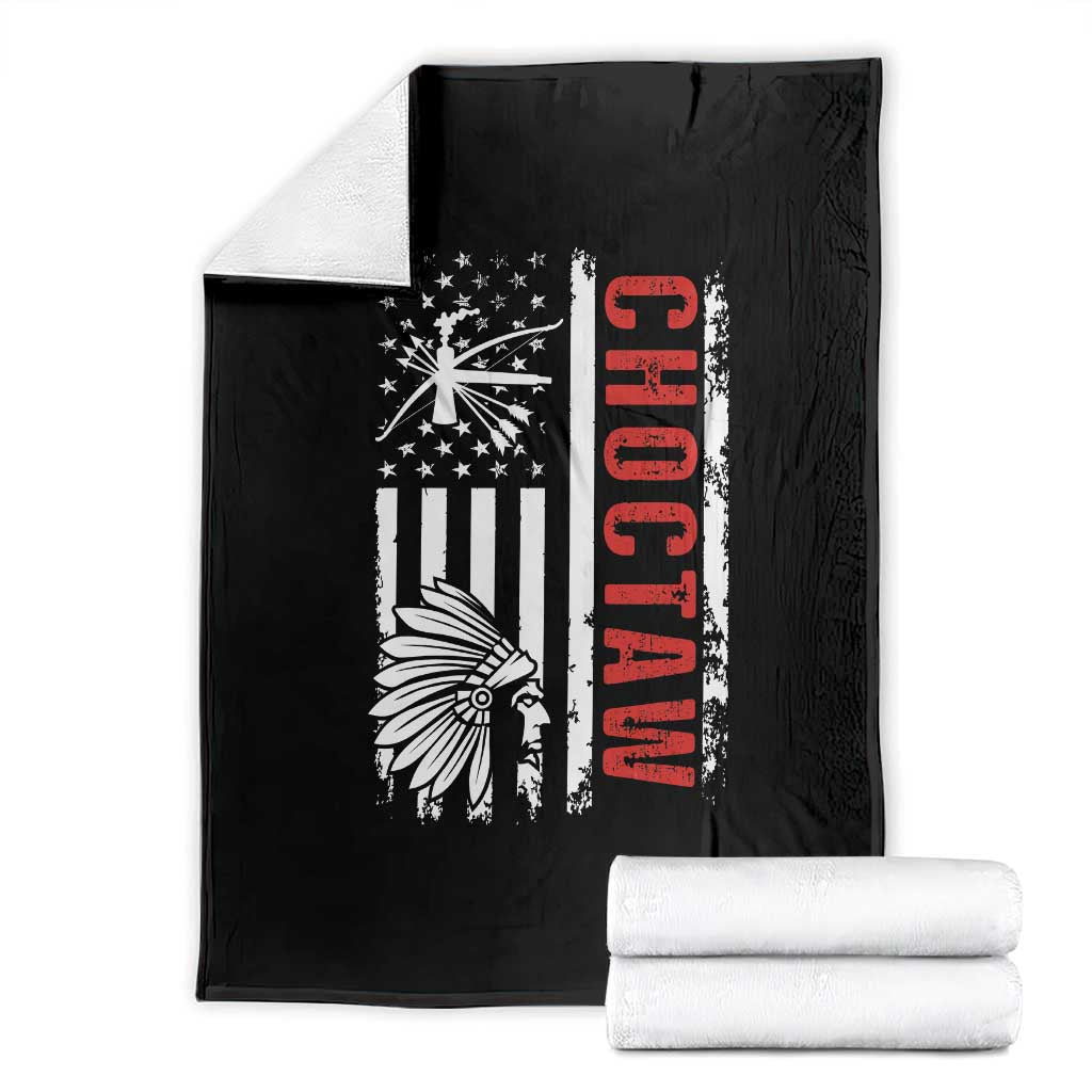 Choctaw Tribe Native American Day Indigenous Peoples Day Throw Blanket TS14 Black Print Your Wear