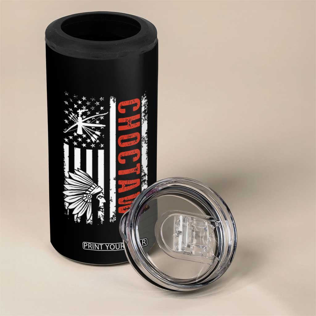 Choctaw Tribe Native American Day Indigenous Peoples Day 4 in 1 Can Cooler Tumbler TS14 Print Your Wear