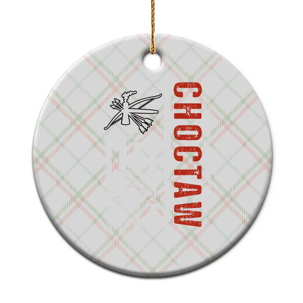 Choctaw Tribe Native American Day Indigenous Peoples Day Ceramic Ornament TS14 1pc Christmas Plaid Print Your Wear