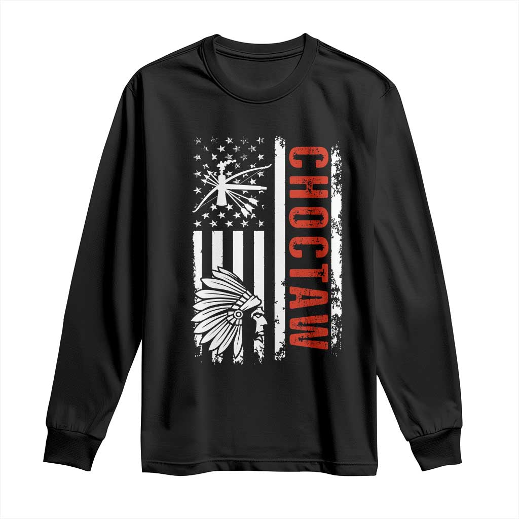 Choctaw Tribe Native American Day Indigenous Peoples Day Long Sleeve Shirt TS14 Black Print Your Wear