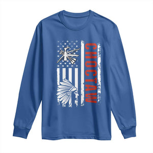 Choctaw Tribe Native American Day Indigenous Peoples Day Long Sleeve Shirt TS14 Royal Blue Print Your Wear