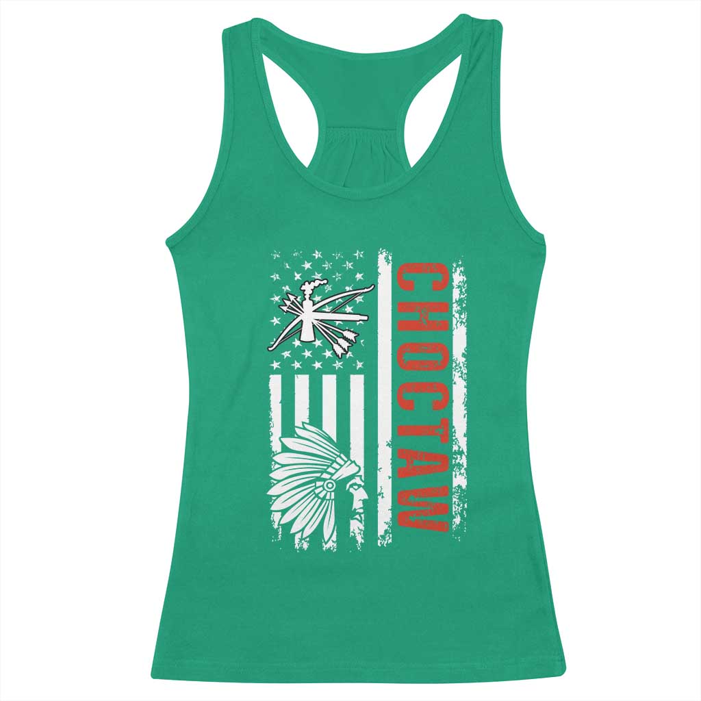 Choctaw Tribe Native American Day Indigenous Peoples Day Racerback Tank Top TS14 Irish Green Print Your Wear