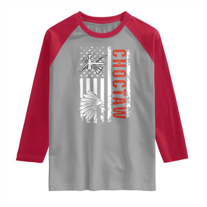 Choctaw Tribe Native American Day Indigenous Peoples Day Raglan Shirt TS14 Sport Gray Red Print Your Wear