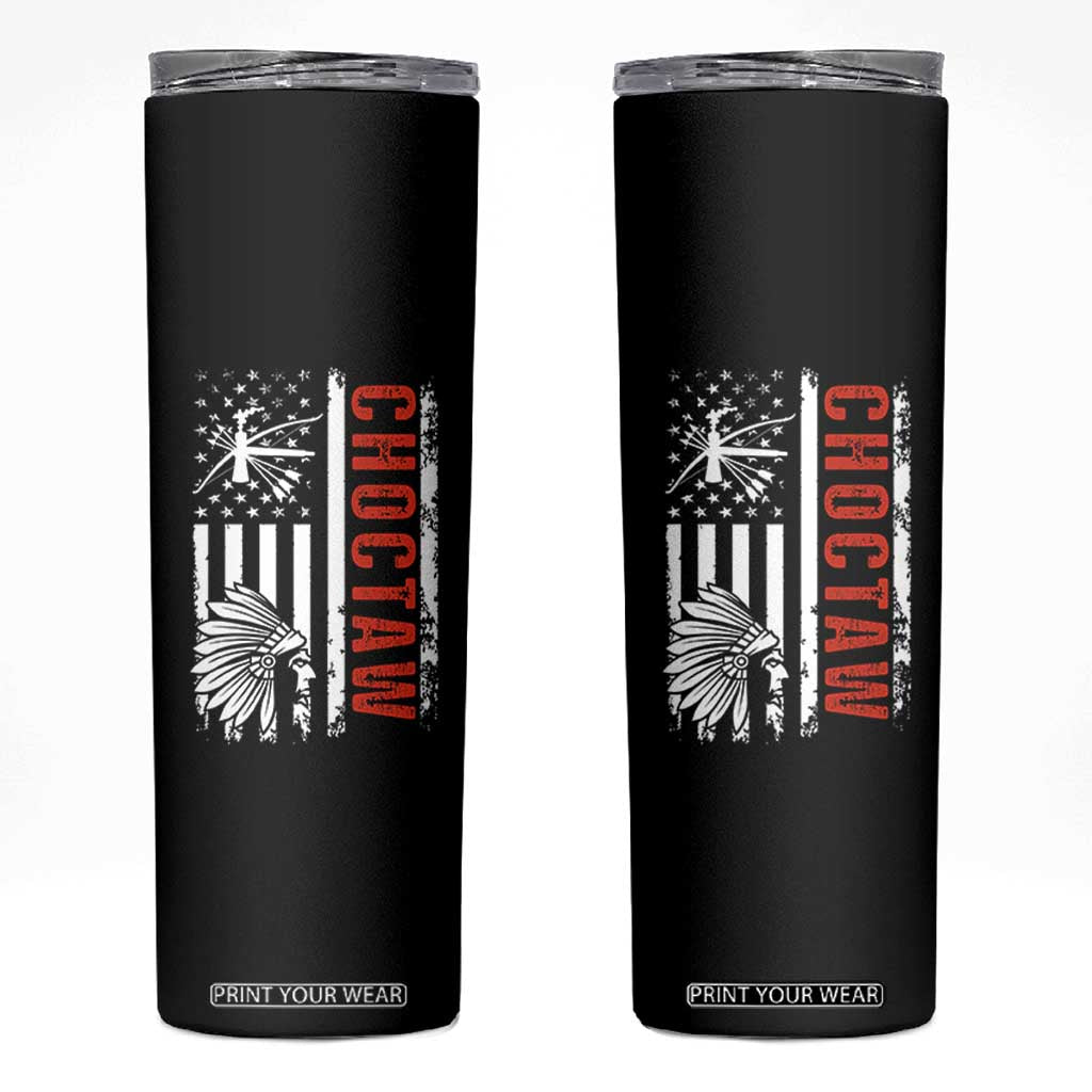 Choctaw Tribe Native American Day Indigenous Peoples Day Skinny Tumbler TS14 Black Print Your Wear